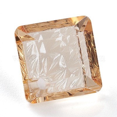 Подвески из тисненого стекла со стразами GLAA-J101-03A-001GS-1