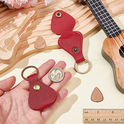 Сумки для хранения из искусственной кожи с железными кольцами AJEW-WH0800-06A-1