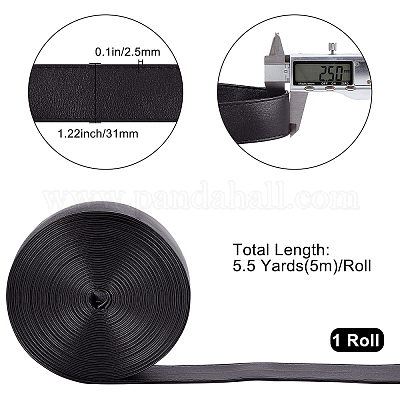 Плоский шнур из искусственной кожи&nbsp;LC-WH0006-05A-02-1