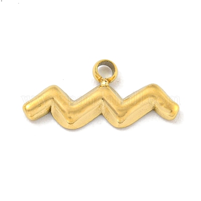 Подвески из нержавеющей стали 304 с покрытием из настоящего золота 18 карат методом вакуумного напыления PVD STAS-L278-002G-11-1