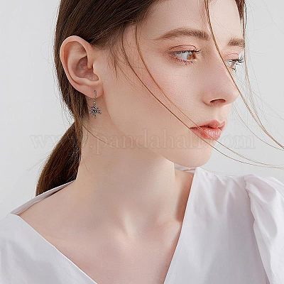 Серьги-подвески из цинкового сплава со стразами в форме паука FS-WGFA087-01-1