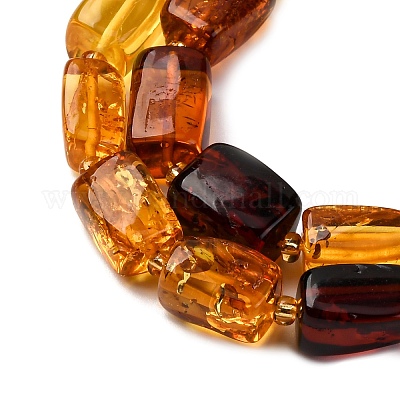 Нити бусин из натурального янтаря градиентного цвета G-F803-D01-03-1