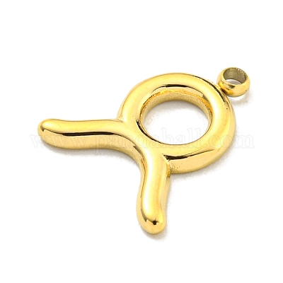 Подвески из нержавеющей стали 304 с покрытием из настоящего золота 18 карат методом вакуумного напыления PVD STAS-L278-002G-02-1