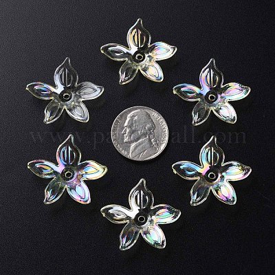 Прозрачные акриловые бусины MACR-S373-102-C06-1