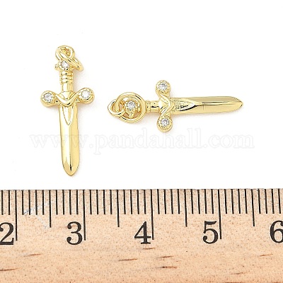 Латунные микро проложить кубического циркония подвески KK-Z120-54G-01-1