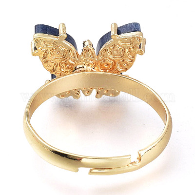 Регулируемые латунные кольца с прозрачным кубическим цирконием RJEW-I072-01A-1