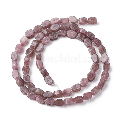 Натуральный лепидолит / пурпурный слюдяный камень бисер пряди&nbsp;G-H343-A01-01-1