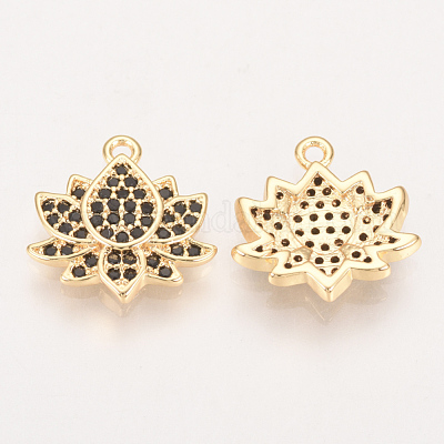 Латунные микро проложить кубического циркония подвески ZIRC-Q002-108G-01-1