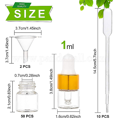 Пустые стеклянные флаконы-капельницы MRMJ-BC0002-04-1