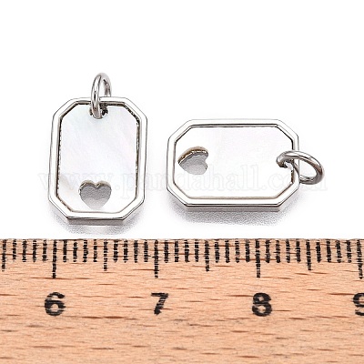 Подвески из латуни и ракушек KK-N254-212P-1