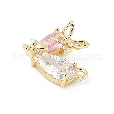 Латунные микро проложить кубического циркония подвески KK-M326-17-G02-1