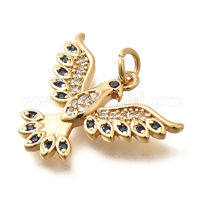 Латунные микро проложить кубического циркония подвески KK-B128-12G-01-1