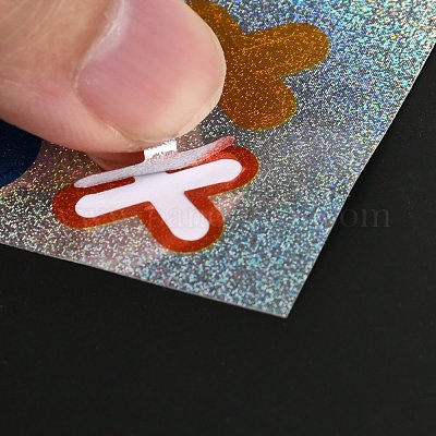 2шт водонепроницаемый ПВХ лазерный клей наклейки набор DIY-K032-55-1