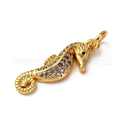 Латунные микро проложить кубического циркония подвески KK-A265-10A-02G-1