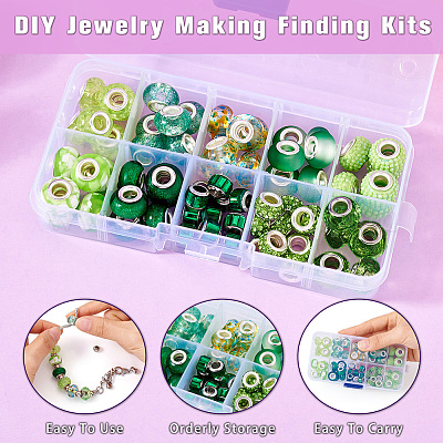 70шт 10 стиля смолы европейские бусины RESI-TA0003-92-1