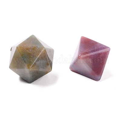 Натуральный индийский агат платонические священные камни геометрический набор G-H240-01H-1