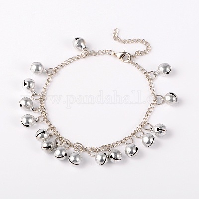 Медный колокольчик браслеты AJEW-AN00030-1