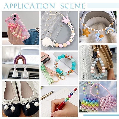 16 стиль пищевых экологически чистых силиконовых бусин SIL-PH0001-08-1