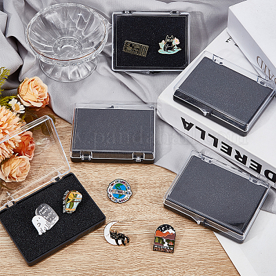 Пластиковая подарочная коробка для хранения бейджей CON-WH0099-06B-1