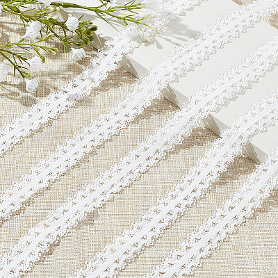 40 м нейлоновых эластичных двухсторонних кружевных лент пико OCOR-WH0101-47B-1