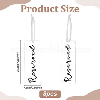 Акриловый знак бронирования мест AJEW-WH0534-61B-1