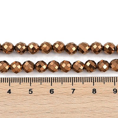 Гальванические нити из синтетических немагнитных гематитовых бусин G-H072-B01-01C-1