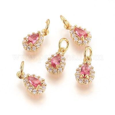 Латунь подвески циркония кубической KK-E772-14A-G-1