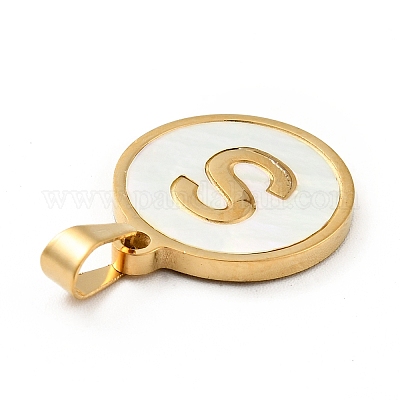 Вакуумное покрытие pvd нержавеющая сталь 304 с подвесками из белой ракушки STAS-G268-01S-G-1