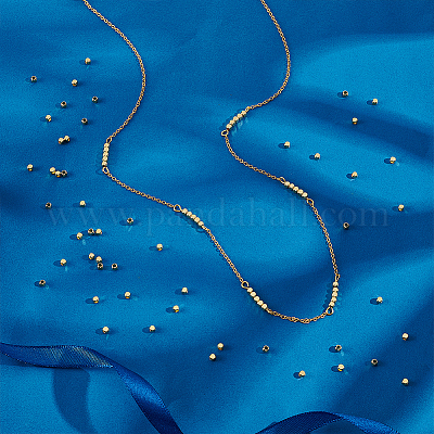 300 шт. латунные разделительные бусины FIND-UN0015-46G-1