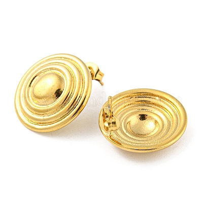 Серьги-гвоздики из нержавеющей стали 304 с ионным покрытием (IP) EJEW-C068-06G-1