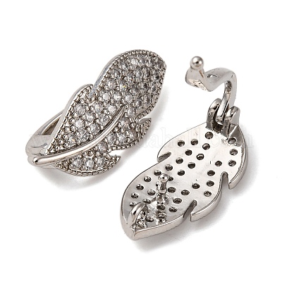 Латунные микро проложить кубического циркония кулон поручительств KK-D378-15P-1