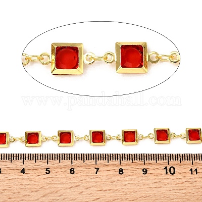 Латунные цепочки с квадратными звеньями CHC-H114-02G-03-1