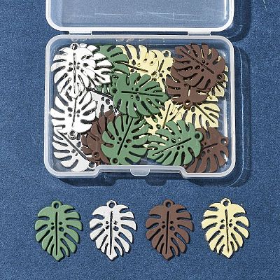 24 шт. 4-х цветные подвески из сплава ENAM-FS0002-28-1