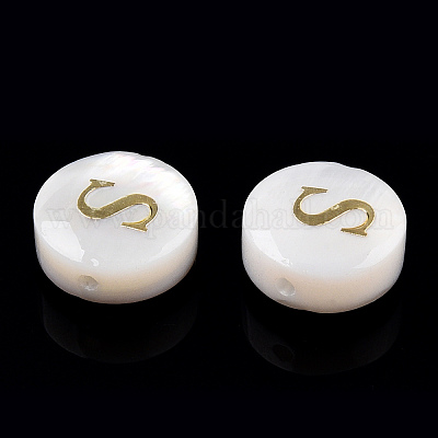 Бусины из натуральных пресноводных ракушек SHEL-N036-01S-1