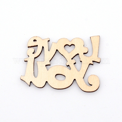 Кабошоны из натурального дерева WOOD-WH0104-75-1