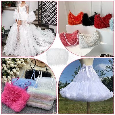 3 ярд плиссированной кружевной отделки из полиэстера&nbsp;OCOR-CY0001-02B-1