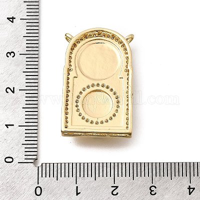 Латунные микро проложить кубического циркония подвески KK-Z125-25G-1