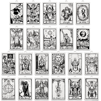 22 шт. 22 стиля подвески из нержавеющей стали 201 STAS-SC0008-90-1