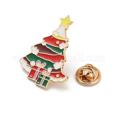Рождественская эмалевая булавка JEWB-K028-01E-G-1
