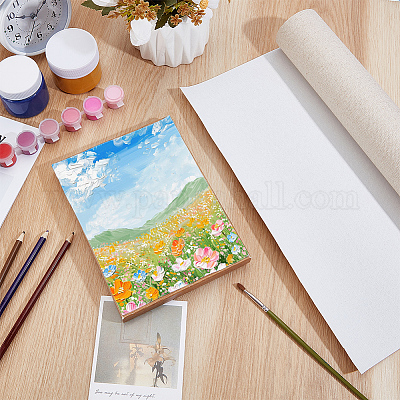 Рулон льняного холста средней зернистости для живописи OFST-WH0816-006-1