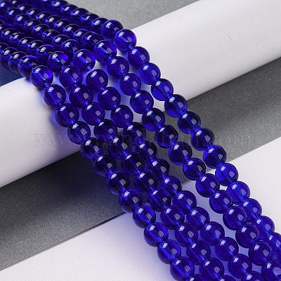 Стеклянные круглые пряди из бисера GLAA-I028-6mm-13-1