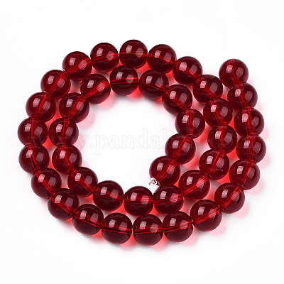 Прозрачные стеклянные бусины GLAA-T032-T8mm-20-1