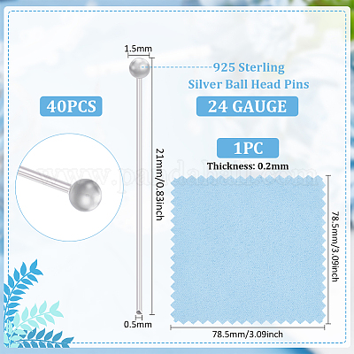 925 шариковая головка из стерлингового серебра STER-BC0002-16C-1