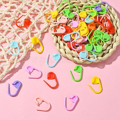 80 шт. 8 цвета экологически чистый абс пластик вязание крючком фиксирующий держатель маркеров петель FIND-YW0005-36-1