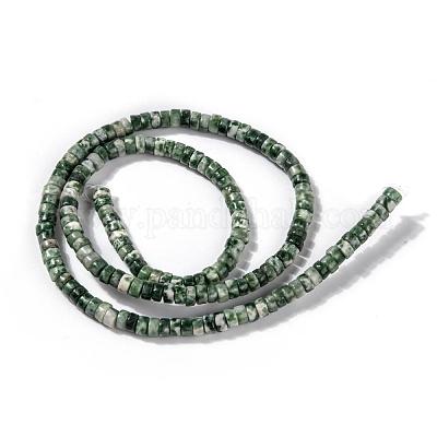 Натуральные зеленые пятна яшмовых нитей G-F631-A18-1