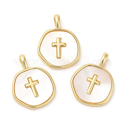 Стойки с латунными подвесками с ракушкой KK-Q775-01G-1