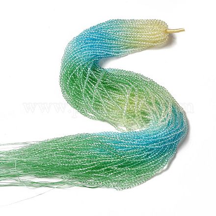 Прозрачный градиент цвета стеклянные бусины пряди GLAA-H021-01B-24-1