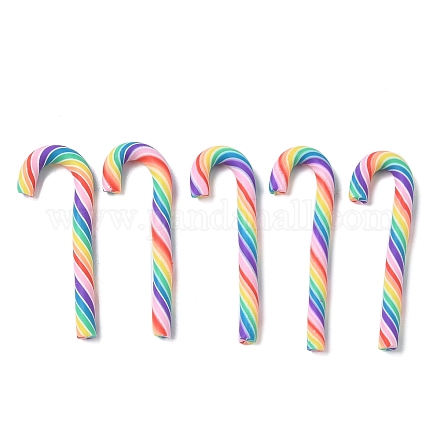 Рождественские бусины из полимерной глины ручной работы CLAY-P005-04D-1