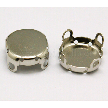 Круглые латунные пришивные щипцы KK-O084-07-14mm-1