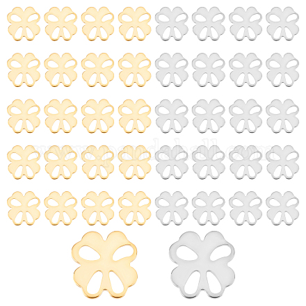 40 шт. 2-х цветные кабошоны из нержавеющей стали 304 STAS-DC0001-21-1
